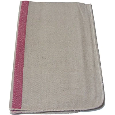 Image of 5 x Large Red Stripe Heavy Duty Thick 100% Cotton Chefs Professional Catering Quality Kitchen Oven Cloths