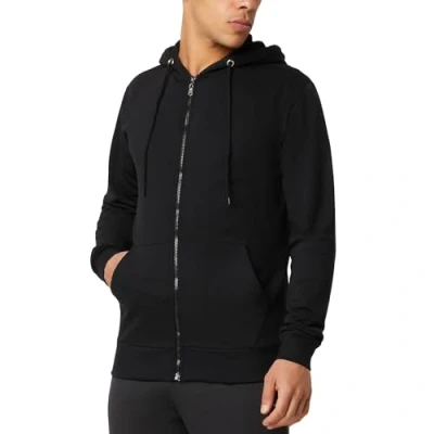 Image of FM London Mens Hyfresh Zipped Hoodie, Black, XL UK