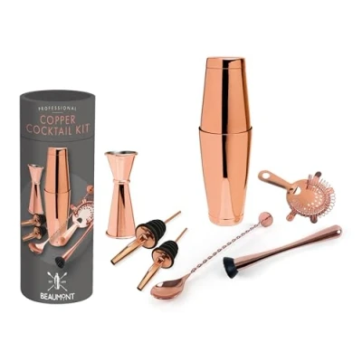 Image of 8 Piece Cocktail Kit COPPER