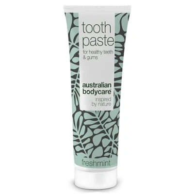 Image of Toothpaste with Tea Tree Oil and Fresh Mint 75ml Counteracts Bacteria Daily Care for periodontitis, Bleeding Gums removes Bad Breath Silica contributes Towards Whiter Healthier Teeth