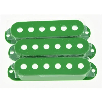 Image of KAISH 52mm Pole Spacing ST Strat Style Guitar Pickup Covers 3 Single Coil for Stratocaster/Strat Green