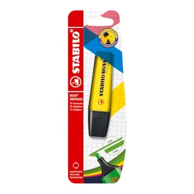 Image of Highlighter STABILO BOSS ORIGINAL Pack of 1 Yellow