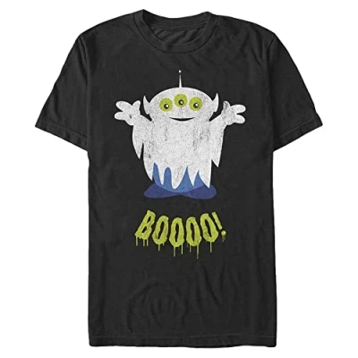 Image of Disney Pixar Unisex Toy Story Floating Alien Organic Short Sleeve T Shirt Black S