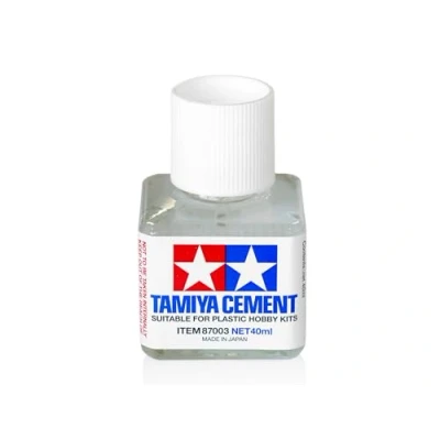 Image of Tamiya Liquid Cement 40ml Bottle with Applicator Brush