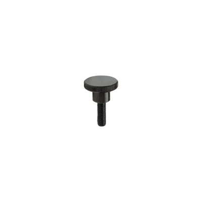 Image of Ganter Standard Elements. High Knurled Thumb Screws DIN 464 Thread M3/Burnished Steel, Black, M3 6