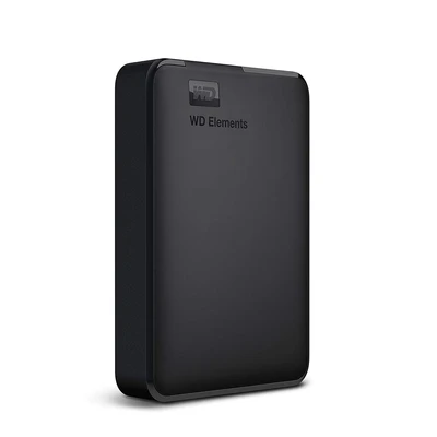 Image of WD 4TB Elements portable external hard drive, USB 3.0 interface, storage, Plug and Play, SuperSpeed 3.2 Gen 1, Formatted for PC Mac, Black