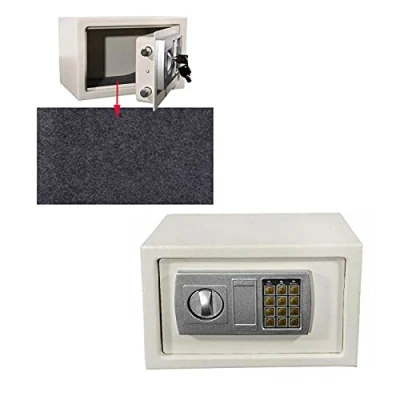 Image of 8.5L Waterproof Fireproof Safe Box Digital Electronic Cash Solid Steel Keypad Security for Home Office Security,White