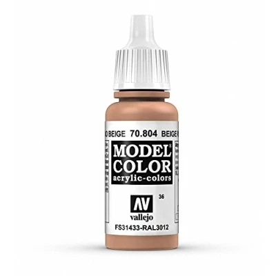 Image of Vallejo Model Color 17 ml Acrylic Paint Beige Red