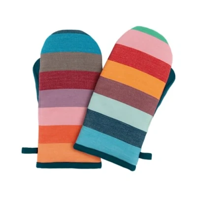 Image of Remember Cotton Pot Holder Set of 2, Polyester Filled, Multiple Color Combinations