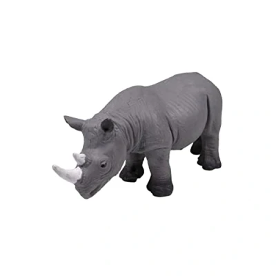 Image of Rep Pals Rhino, stretchy Toy from Deluxebase. Super animal replicas that feel real, great for kids