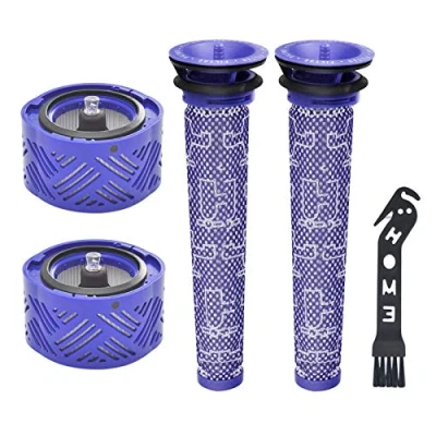 Image of APZOVO Accessories Replacement Filter Kit for Dyson Vacuum Cleaner V6, 2pcs Washable Pre Motor Stick Filter, Post and 1pc Cleaning Tool