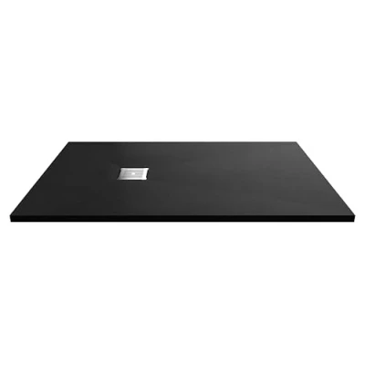 Image of 1400mm x 900mm Premium Slimline Rectangular Shower Tray Slate Black