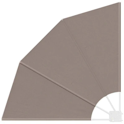 Image of vidaXL Balcony Privacy Screen Folding Manual Taupe 115 x cm Fabric