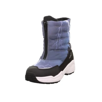 Image of Superfit Boy&#039;s Culusuk 2.0 Warm Gefütterte Gore tex Snow Boot, Schwarz Blau 0010, 3.5 UK Wide