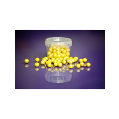Image of 80g Pearl Yellow Edible 10mm Large Sugar Pearls Balls for Cake Cupcake Sprink...