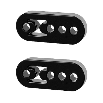 Image of QWORK® 2PCS Universal Car Exhaust Hanger 4 Holes Bracket Rubber Muffler for Protecting System
