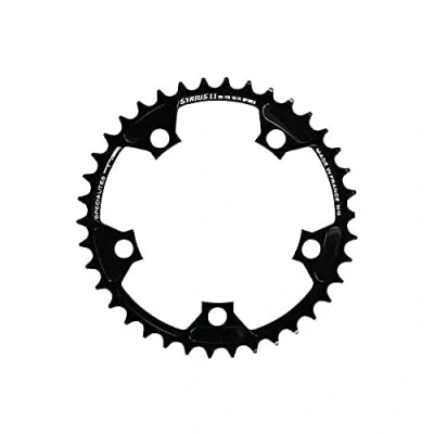 Image of Spécialités TA Syrius 110pcd 10/11 Speed Chainring, Black, Outer 48T