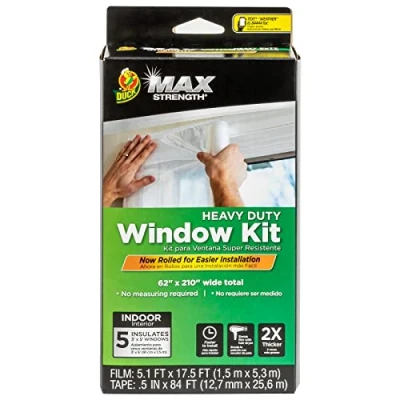 Image of Duck 287455 MAX Strength Insulation Kit, Clear, 5 Windows
