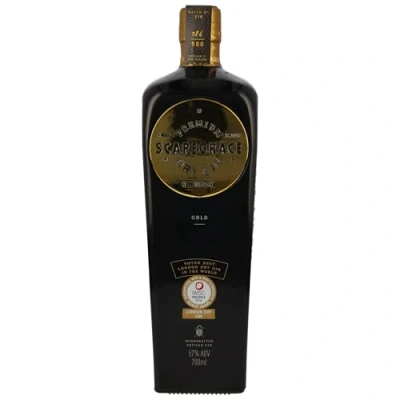 Image of SCAPEGRACE Gold 57% Premium Dry Gin Small Batch Navy Strength Distilled With Glacier Water 70cL
