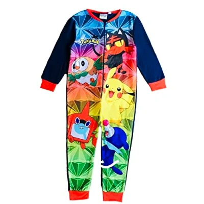 Image of Pokemon Boys Onesie, Navy, Age 9 10 Years