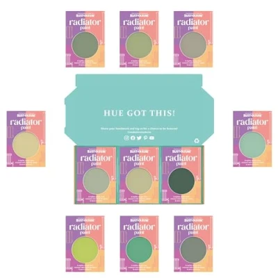 Image of Rust Oleum Radiator Paint in Satin Finish Rich Greens Tester Box