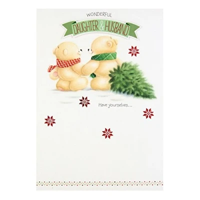 Image of Hallmark Forever Friends Christmas Card &#039;for Daughter and Husband&#039; Medium