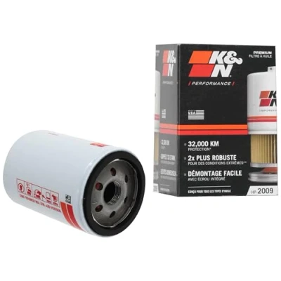 Image of K&amp;N Oil Filter Spin On 76x129mm compatible with Mazda, Ford, Chrysler, Jaguar, Lincoln, Dodge (HP 2009), Wrench off
