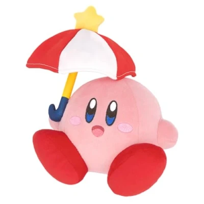 Image of San Ei Official Kirby Parasol Plush (19cm)