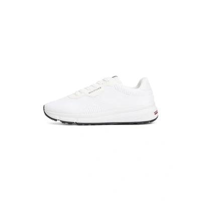 Image of Tommy Hilfiger Lightweight RWB Trainers, Men&#039;s, Size: 10.5, White Polyester