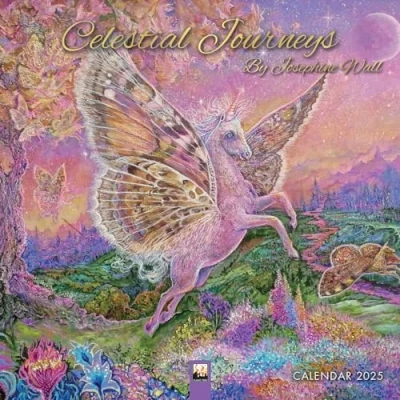 Image of Celestial Journeys by Josephine Wall Calendar 2025 (Art Calendar)