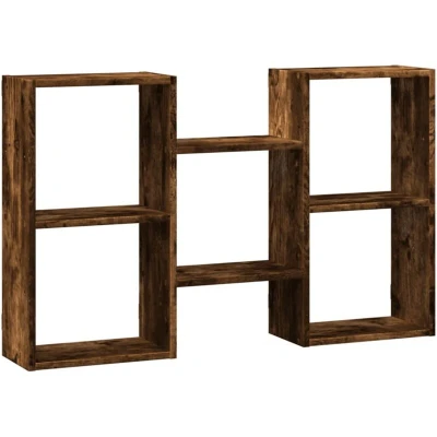 Image of vidaXL Wall Shelf Smoked Oak 96x18x60 cm Engineered Wood