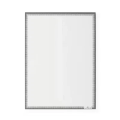 Image of Durable Info Pocket A4 Static Cling UV and Heat Resistant Display Frames for Glass Surfaces Perfect Retail Shop Car Windows 1 Pack Grey