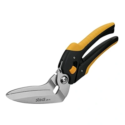 Image of stedi 9 Inch Scissor Heavy Duty, All Purpose Scissors, Cardboard and Carpet Shears, TPR Handle, Extremely Sharp Blades with Finely Serrated Easy Cutting Thick Paper, Leather, Sewing Fabric
