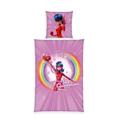 Image of Herding Miraculous Bed Linen, Pillowcase Approx. 80 x cm, Duvet Cover 135 200 cm with Button, 100% Cotton