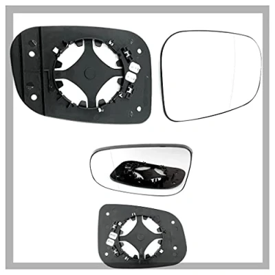 Image of Fits Volvo C70, For 2007 to 2009 Heated Base Wide Angle Wing Mirror Glass LEFT HAND (UK Passenger Side)