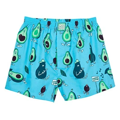 Image of Lousy Livin Avocado boxer shorts, blue, M