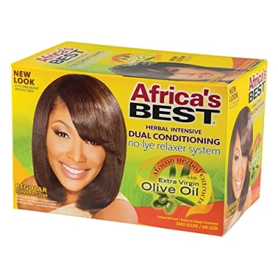 Image of Africa&#039;s BEST No Lye dual conditioning relaxer system super