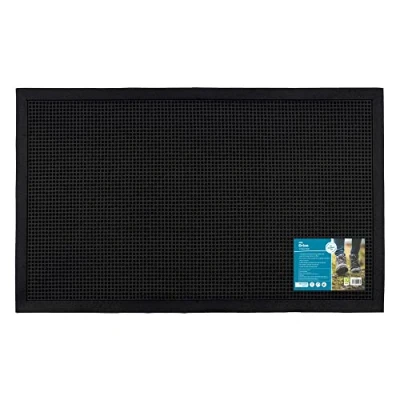 Image of JVL Orion Scraper Rubber Pin Doormat, 45x75cm