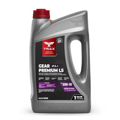 Image of TRIAX HD Gear Premium LS 80W 90 API GL 5 Ultra High Performance Oil/Axle Lubricant for Manual Transmissions, Limited Slip Differentials, Axle Drives, Hypoid Systems (1 Gallon)