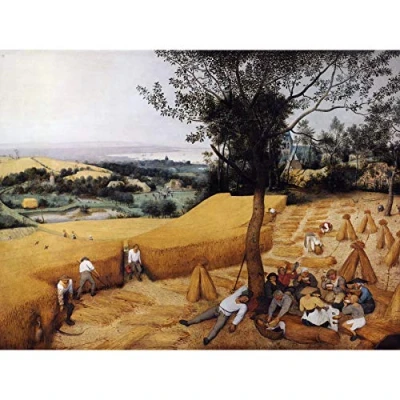 Image of Pieter Bruegel Elder Harvesters Painting Large XL Wall Art Canvas Print