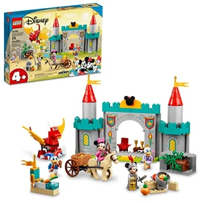 Image of LEGO Disney Mickey and Friends Castle Defenders 10780 Buildable Toy with Minnie, Daisy Donald Duck Plus Dragon &amp; Horse Toys for Kids 4 Years Old