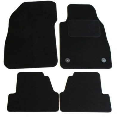 Image of JVL 2887 Fully Tailored Carpet Car Mat, Set of 4, Black