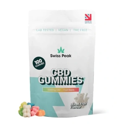 Image of Swiss Peak CBD, 3200mg CBD Gummy Bears, 100 Gummies