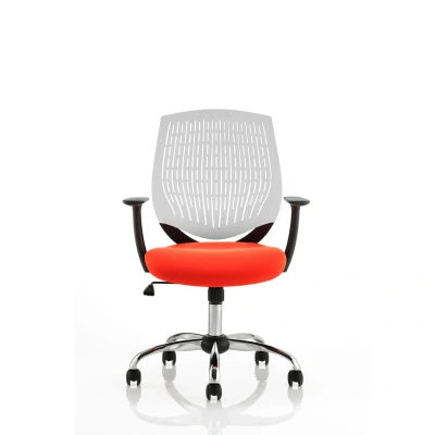 Image of Dura White Back Bespoke Colour Seat Tabasco Orange