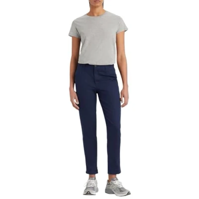 Image of DOCKERS Women&#039;s Weekend Chino Slim Pants, PEMBROKE, 28W Extra Long