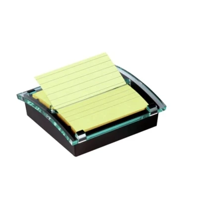 Image of 3M Post it(R) Super Sticky Pop up Notes Dispenser for 4 in x Notes, Clear, 90 Sheet Pad Included (DS440)