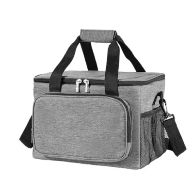 Image of REQUISITE NEEDS Insulated Picnic Bag 15L Large Cooler Lunch For Lunch/Work/School/Beach/Picnic (Grey)