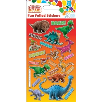 Image of The World of Dinosaur Roar Sparkly Reusable Stickers Official Licensed Product on Non Porous Surfaces
