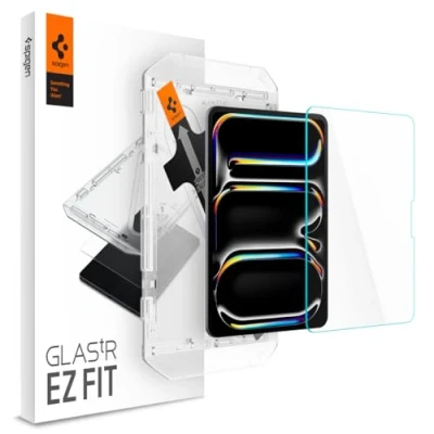 Image of Spigen Glas.tR EZ Fit Tempered Glass Tablet Screen Protector for iPad Pro 11 inch M4, 5th Generation (2024) 1 Pack