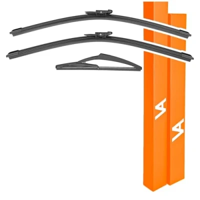 Image of VIA ALBION® Wiper Blades for MINI COUNTRYMAN (R60, 2010 2016) All Weather Front &amp; Rear Wipers Set